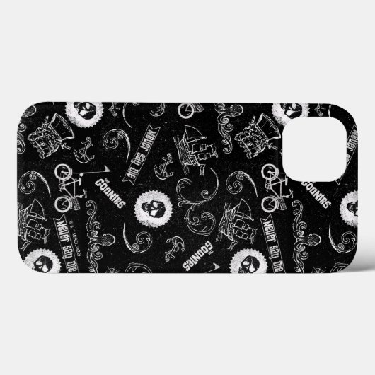 Het Pictogrampatroon van Goonies Case-Mate iPhone Case (Achterkant (horizontaal))
