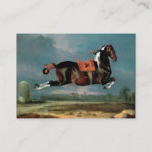 Het Piebald Paard "Cehero" Rearing ,black Visitekaartje (Achterkant)