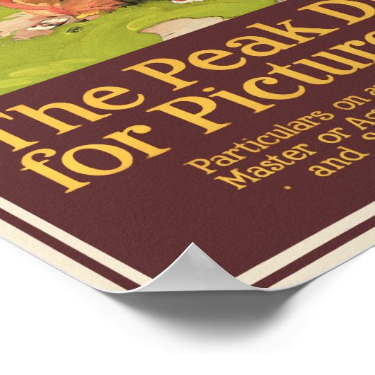 Het piek district voor afbeeldingen  Poste Poster (Hoek)