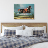Het pietbald-paard 'Ceheld' fokken Canvas Afdruk (Insitu (Slaapkamer))