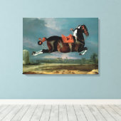 Het pietbald-paard 'Ceheld' fokken Canvas Afdruk (Insitu (Houten vloer))