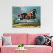 Het pietbald-paard 'Ceheld' fokken Canvas Afdruk (Insitu (Woonkamer))