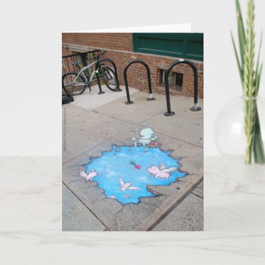 het pigfishing met bieten kaart (Voorkant)