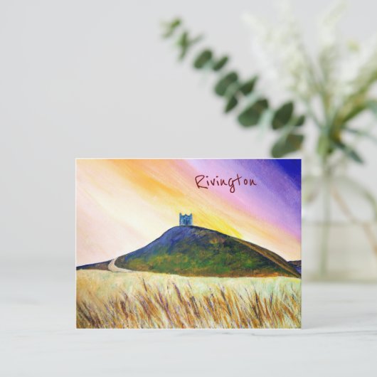 Het Pike Rivington Horwich Briefkaart (Staand voorkant)