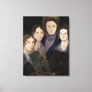 Het pilootportret Bronte Family door Branwell Canvas Afdruk