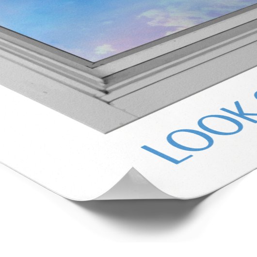 Het pingelen vliegt-kijkt uit Uw Venster Poster (Hoek)