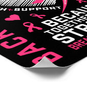 Het Pink Best Friend Breast Cancer Awareness Shirt Poster (Hoek)