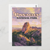 Het Pinnacles National Park in Californië Briefkaart (Voorkant / Achterkant)