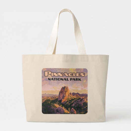 Het Pinnacles National Park in Californië Grote Tote Bag (Achterkant)
