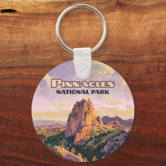 Het Pinnacles National Park in Californië Sleutelhanger (Achterkant)