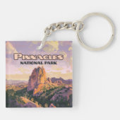 Het Pinnacles National Park in Californië Sleutelhanger (Achterkant)
