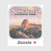 Het Pinnacles National Park in Californië Sticker (Vel)