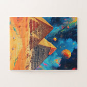 Het piramidecomplex van Gizeh. Caïro, Egypte. Legpuzzel (Horizontaal)