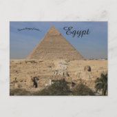 Het piramidecomplex van Gizeh in Egypte Briefkaart (Voorkant)