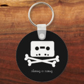 Het Pirate Bay-Cassettebandje Sleutelhanger (Voorkant)