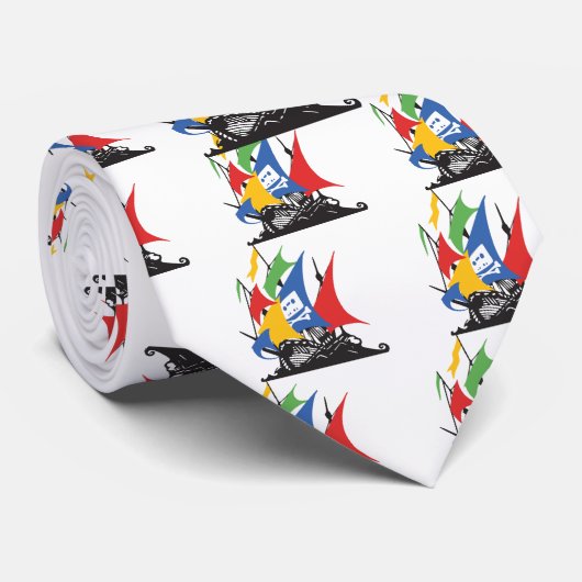 Het Pirate Google Stropdas (Opgerold)