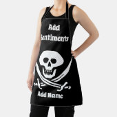 Het Pirate Ontwerp geeft en voegt tekst, Schort to (Insitu)