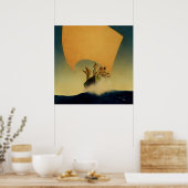“Het Piratenschip” door Maxfield Parrish Poster (Keuken)