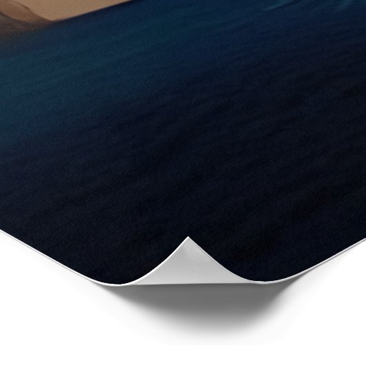 Het piratenschip op het zee | AI Art Poster (Hoek)