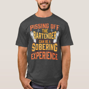 Het pissen van de barman is een roofzuchtige ervar t-shirt