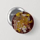 Het Pistool Joker/Bang Carnival Collage Ronde Button 5,7 Cm (Voorkant /achterkant)