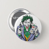 Het Pistool Joker Points Ronde Button 5,7 Cm (Voorkant /achterkant)
