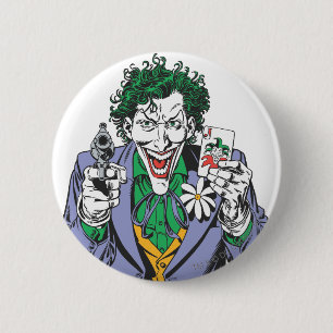 Het Pistool Joker Points Ronde Button 5,7 Cm