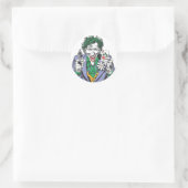 Het Pistool Joker Points Ronde Sticker (Tas)