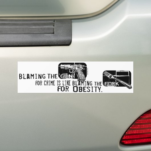 Het Pistool knipperen Bumpersticker (Op auto)