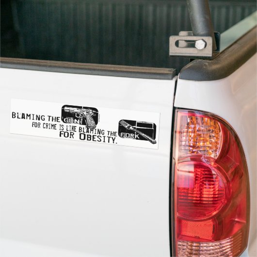 Het Pistool knipperen Bumpersticker (Op Truck)