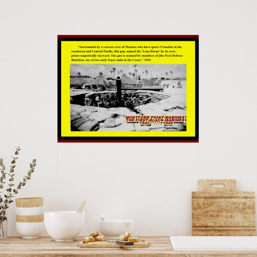 HET PISTOOL LENA HORNE 1945 POSTER (Keuken)