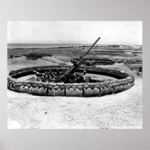 Het Pistool van aa op Okinawa Poster