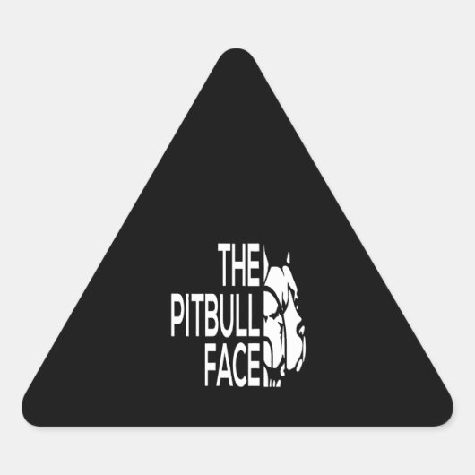 Het Pitbull Face Sticker (Voorkant)
