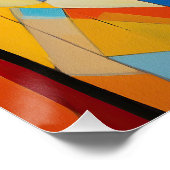 Het Pitbull hondenportret 001 - Sable Gabriel Perfect Poster (Hoek)