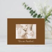 Het Pitter Patter van Kleine Feet Kaart (Staand voorkant)