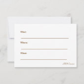 Het Pitter Patter van Kleine Feet Kaart (Achterkant)