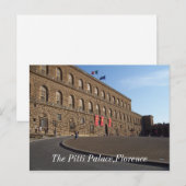 Het Pitti-paleis, Florence Briefkaart (Voorkant / Achterkant)