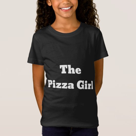 Het pizza meisje t-shirt (Voorkant)