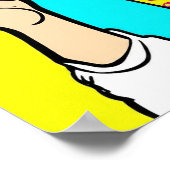 Het Pizza Portret Poster (Hoek)