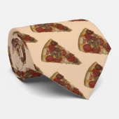 Het Pizza Slice Stropdas. Met alles geladen! Stropdas (Opgerold)