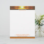 Het plaatsen van de Dubbele Band Letterkop Briefhoofd Ontwerp (Staand voorkant)