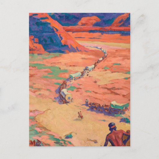 Het plaatsen van de indringers door Maynard Dixon Briefkaart (Voorkant)