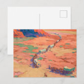 Het plaatsen van de indringers door Maynard Dixon Briefkaart (Voorkant / Achterkant)