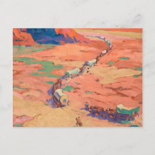 Het plaatsen van de indringers door Maynard Dixon Briefkaart