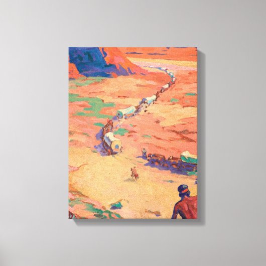 Het plaatsen van de indringers door Maynard Dixon Canvas Afdruk (Voorkant)