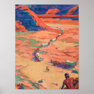 Het plaatsen van de indringers door Maynard Dixon Poster