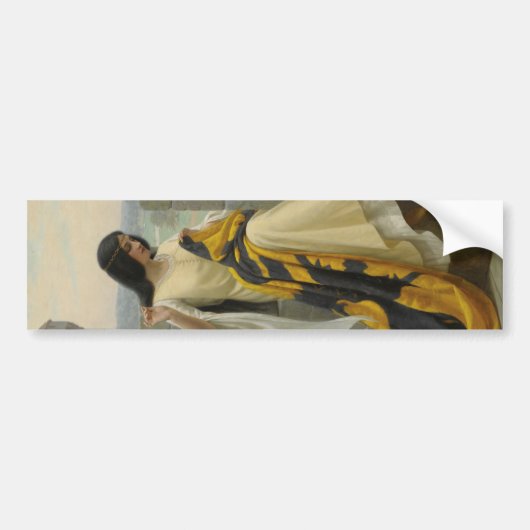 Het plaatsen van de Standaardvlag (middeleeuwse Vr Bumpersticker (Voorkant)