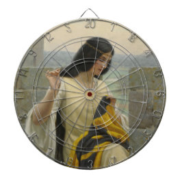 Het plaatsen van de Standaardvlag (middeleeuwse Vr Dartbord