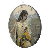 Het plaatsen van de Standaardvlag (middeleeuwse Vr Dartbord (Voorkant Rechts)