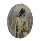 Het plaatsen van de Standaardvlag (middeleeuwse Vr Dartbord (Voorkant Links)